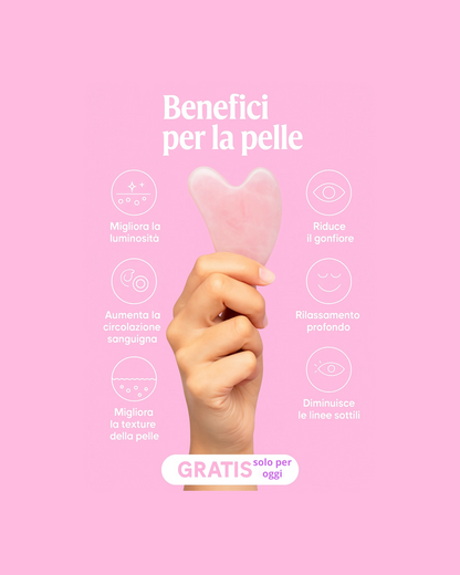 Roller in quarzo rosa-Silkia®